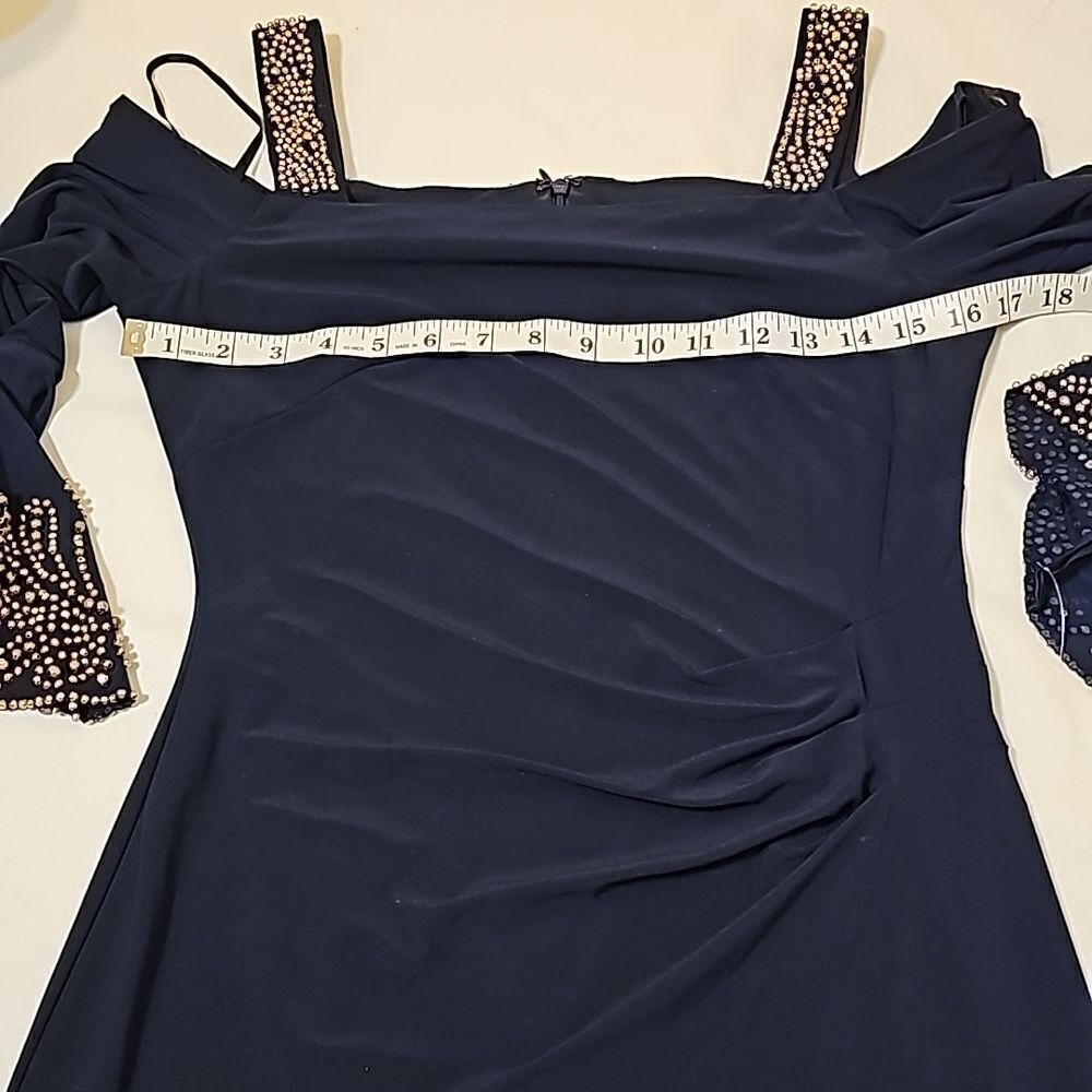 Betsy and Adam Embellished Cold Shoulder Dress size 6 - Picture 9 of 15